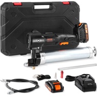VEVOR Cordless Grease Gun, 20V, 10000 PSI, 39" Long Hose, Electric Grease Gun Kit High Pressure Batt