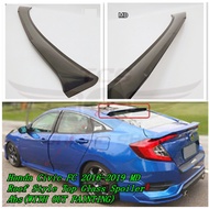 Honda Civic FC 2016-2021 MD Roof Style Top Glass Spoiler Abs(BLACK)