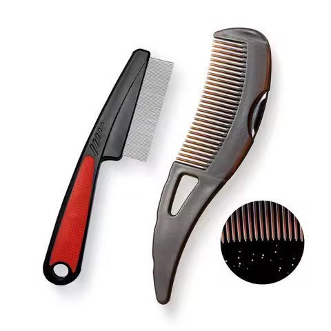 2pcs Dandruff Comb Set Hollow Tooth Button Combs Detoxing Comb Energy Massage Comb Scalp Psoriasis C
