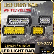 CAR DIY 4" 7'' 120W Led Work Light Fog Light Spot light 12-24V Waterproof Flood Beam For Work Offroad Car Tractor Truck