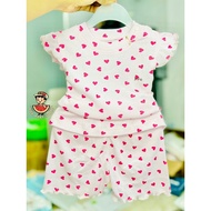 Discharge Jinro Set Heart Pattern cotton Fairy Wings Pattern For Girls
