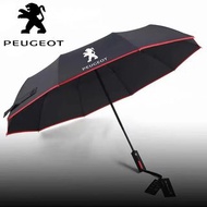 Car Automatic Folding Windproof Sunshade Umbrella For Peugeot 206 5008 207 208 301 308 407 408 508 2