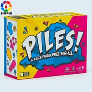 Pile! Card game: A fast-paced board game, family card memory game, and memory challenges for both