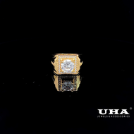N960 Nhẫn nam đính đá cz cao cấp sáng lấp lánh UHA