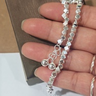 Sansidai  999 pure silver  bangle 🌟999足银碎银铃铛手链
