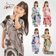 Kaftan Kelawar Kanak Kanak / Baju Kelawar Budak Bercorak / Kaftan Budak Lengan Pendek / Kaftan Kids 