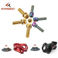 Krsec M5/M6 6 Pcs Batang Baut Titanium MTB Sepeda Stang Stem Sekrup