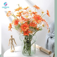 MLINX Artificial Daisy Flowers, Long Branch Natural Simulation Silk Small Daisy Flowers, Easy Care M