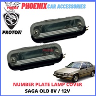 PROTON SAGA OLD 12V 8V Number Plate Lamp Cover With Bulb License Light ( Lampu Nombo Plate Belakang)