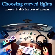 Monitor Light Bar RGB Curve Screen Hanging Light Bar Laptop Screen Eye Protection Light Bar with Tim