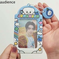 AUDIENC สัตว์สัตว์สัตว์ ที่ใส่บัตรรูปไอดอลเกาหลี จี้ห้อยคอ การ์ตูนลายการ์ตูน ซองใส่การ์ด enhypen คาว