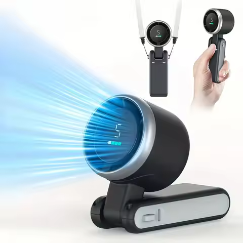 Rechargeable Lithium Battery USB Charging Travel Mini Fan ventilateur de cou ventilador de cuello ha