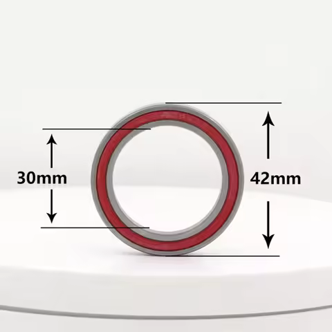 Bike Bicycle Bottom Bracket Bearing 6806-RS（61806）Ceramic Ball Bearing 30x42x7mm Steel+Ceramic Ceram