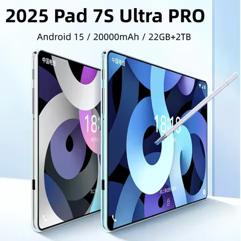 Global Version Original Pad 7s pro Tablets Android Tab 22GB+2TB Laptop 5G Dual SIM 20000mAh Children