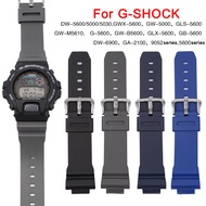 Resin Watchband 16*26mm for G-Shock DW-5600/GA-2100/GW-M5610/G-5600/DW-6900/9052series Soft Silicone Rubber Watch Strap Accessories Bracelet