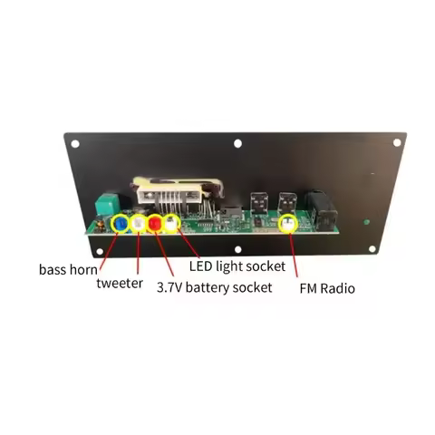 R2LA 3.7V Amplifier Board Square Dance Speaker Amplifier Support Bluetooth-compatible TF-Card U-Disk