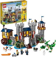 LEGO Creator 3in1 Medieval Castle 31120 Building Kit; Castle with Moat and Drawbridge, Plus 3 Minifi