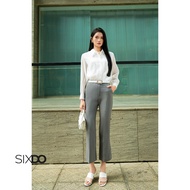 SIXDO Women's Flared Pants (Dark Gray Woven Flared Pants)