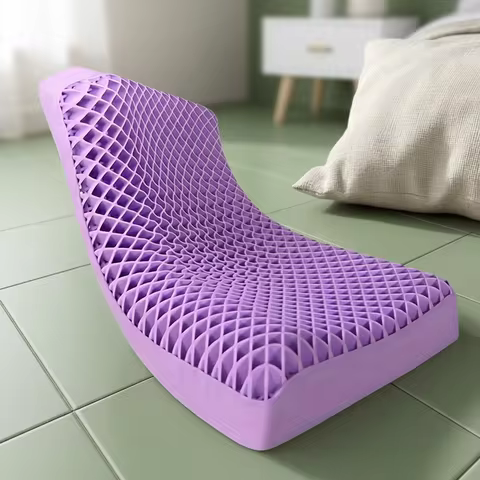 Pectin Pillow Breathable Air Layer TPE Pillow Washable with Water, Zero Pressure Cervical Neck Pillo