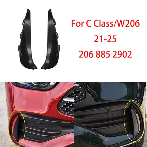Air Inlet Blade Spoiler Fog Lamp Grill Accessories Decoration For Mercedes W206 For Benz C Class C18