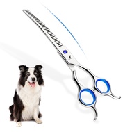 Curved Shears Trimming Shears Thinning Shears Household Style 22cm Teeth Shears Pet Pet Curved C5BW