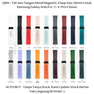 QRW 20mm Tali Strap Jam Tangan Samsung Galaxy Watch 6 5 4 Pro Classic