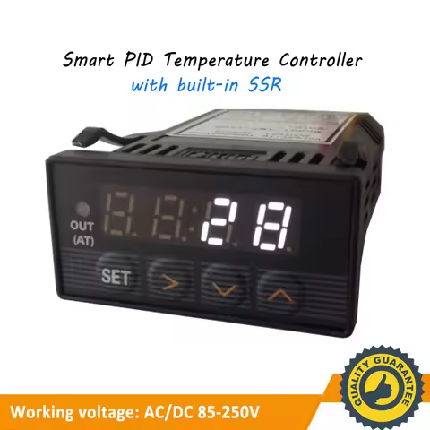 QB-T7200 48*24mm Programmable Digital PID Temperature Controller with Built-in 5A Solid State Relay 