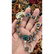 Agate Dzi Bracelet First Line Dzi Pharmacist Bracelet Free Certificate Elastic Tibetan Style Bracele