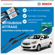 Bosch Aerotwin U-Hook Wiper Set for Mitsubishi Attrage (22"/14")