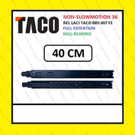 TACO Drawer Rail 36mm - 40cm Double Drawer Rail Full Extension