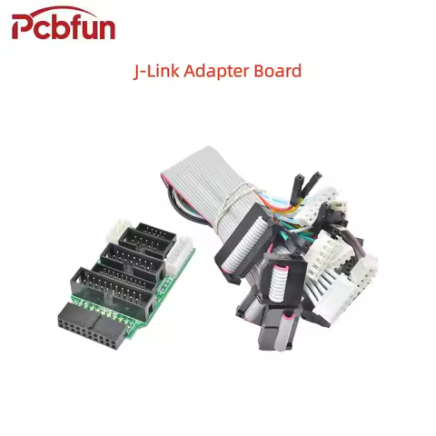J-Link Adapter Board Compatible with 4P/6P/10P/20P J-Link Adapters 8-Type Wiring Kits