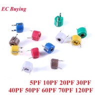 10pcs Adjustable Capacitor 5P 10P 20P 30P 40P 50P 60P 70P 120P Plastic 6mm Trimmer 5PF 10PF 20PF 30P