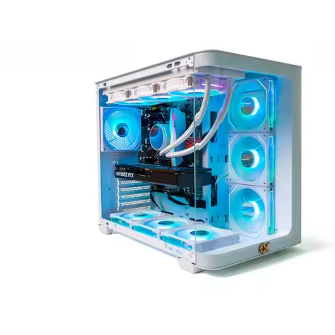 Gaming PC i5-14400F, RTX 5060 TI 8GB, B760M-K, 16GB RAM DDR5, 1TB M.2 SSD, 3 Water Cooler, 7 Fans RG