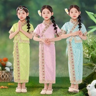 J3readystock New March Three Children's Daily Wear Ethnic Costume Children's Travel Ethnic Style Sui