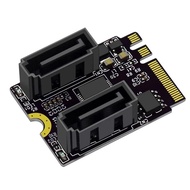 M.2 (A+E Key) to 2-Port SATA3.00 Expansion Card Key A+E Wifi M.2 to SATA Adapter