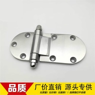 AT/🌊Stainless Steel Hinge Cold Storage Freezer Steam Box Steam Oven Thickened round Door Hinge Oven Oven Handle Industri