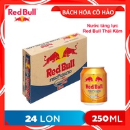 THÙNG 24 LON NƯỚC TĂNG LỰC ENERGY DRINK RED BULL THÁI KẼM VÀ VITAMIN 250ML