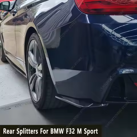 Gloss Black Rear Splitters For BMW F32 F33 420i 430i 430d 435i 440i M Sport 2014-2020 Rear Diffuser 