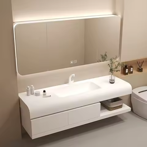 For vSmart mirror cabinet combination Keli skin-resistant integrated basin bathroom cabinet washbasi