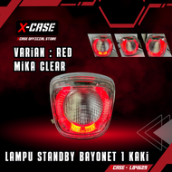 X-Case Mika Plus Lampu Led Stoplamp Vespa Sprint Primavera Iget 2015 - 2024 Clear And Smoke ZDZ001