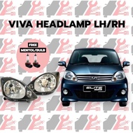 PERODUA VIVA / VIVA ELITE HEADLAMP (SMOKE) LEFT/RIGHT / LAMPU DEPAN PERODUA VIVA / VIVA ELITE(SMOKE)