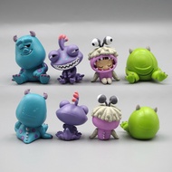 4Pcs/Set 3.5-5.4cm Monsters University James P Sullivan Mike Wazowski Randall Boggs Q Version PVC Ac