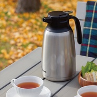 【孔雀Peacock】1.5L 真空斷熱 不鏽鋼保溫壺 (一鍵按壓)-原鋼色