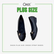 OASIS PLUS SIZE CROSS STRAP SHOES 7-299
