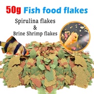 50g Fish Food Flakes High Quality Fish Food Suitable for Guppies and Small Fish