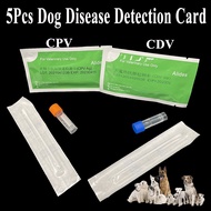 5PCS Canine CDV CPV Ag Distemper Parvovirus Test Paper Kit One Step Raid Strip Card Pet Dog Home Cli