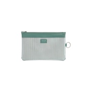 LIHIT LAB mesh pouch, zipper case, B6S, olive, F244-OLI
