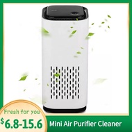 R Mini Air Purifier Cleaner With HEPA Filter Negative Ion Dust Odor Smoke Remover Night Light Low Noise For Home Office Car Use