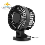 Personal Mini USB Fan Noiseless Table Desk Fan with Dual Blades For Home Office Desktop(2 gears) Black