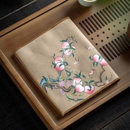 High-End Thick Plush Absorbent Tea Towel Painted Zen Towel Tea Cloth Special Tea Tablecloth Keeping 